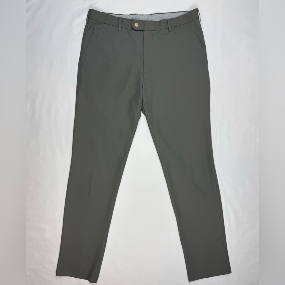 Peter Millar Crown Sport Mens Performance Trouser Pants 35 x 34 Straight Leg C7